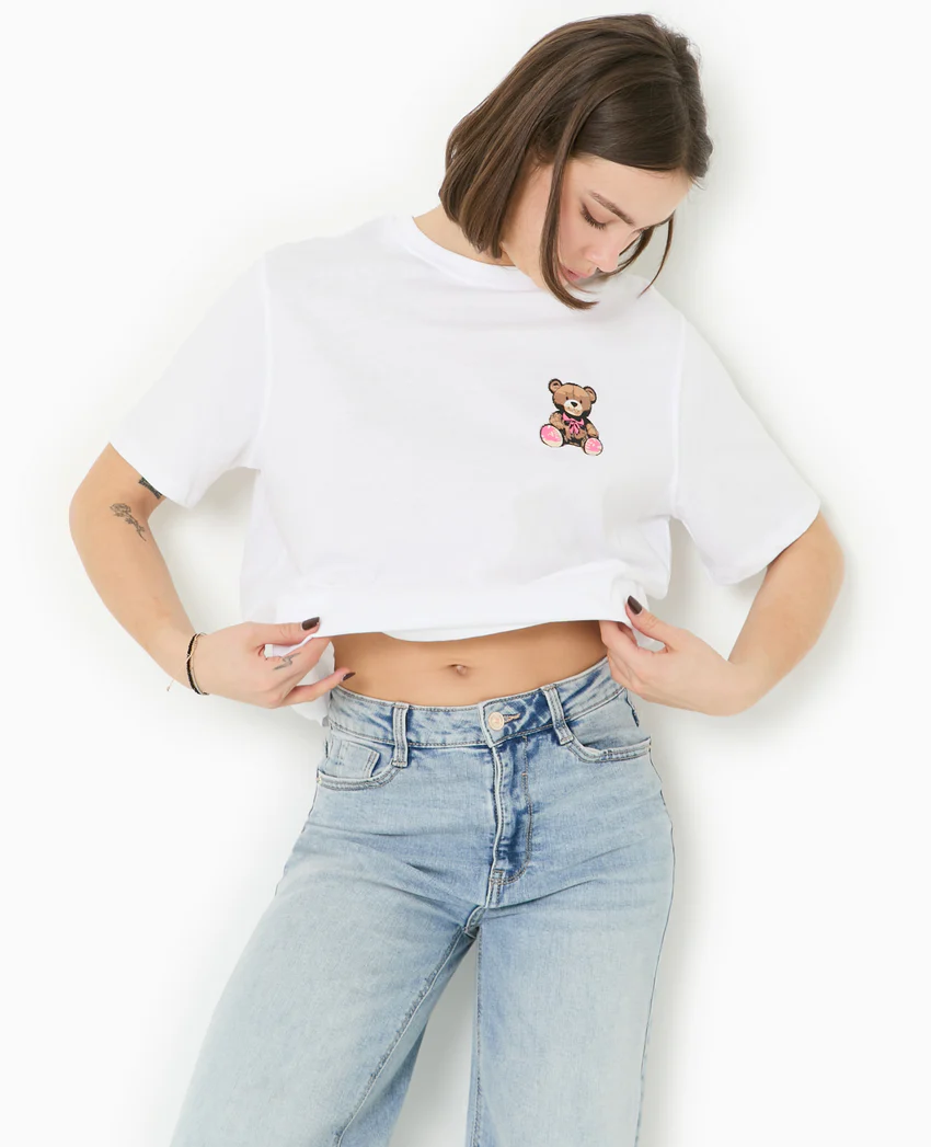 Pimkie T-shirt ample avec print poitrine et dos