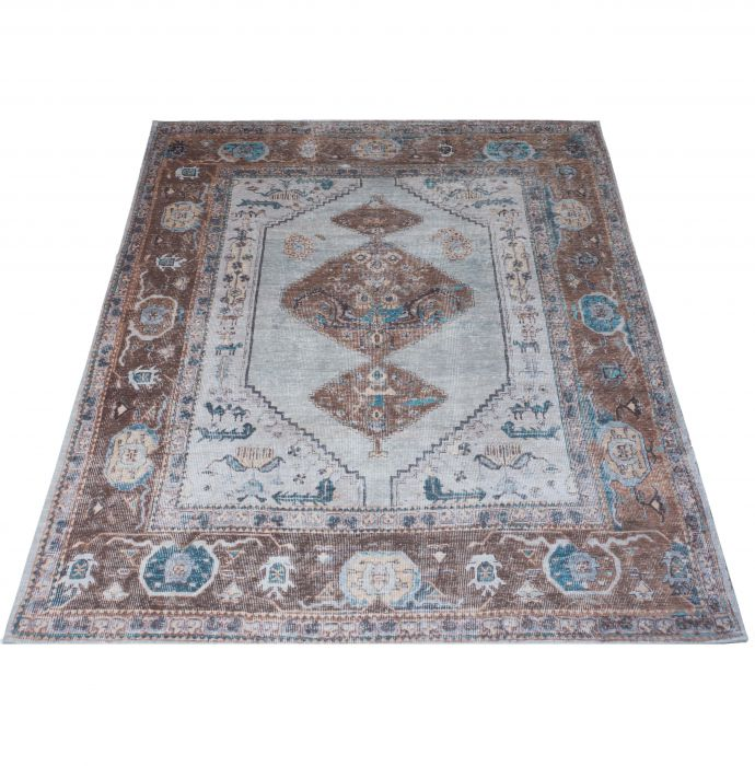 Karaca Blue brown 160 x 230 cm