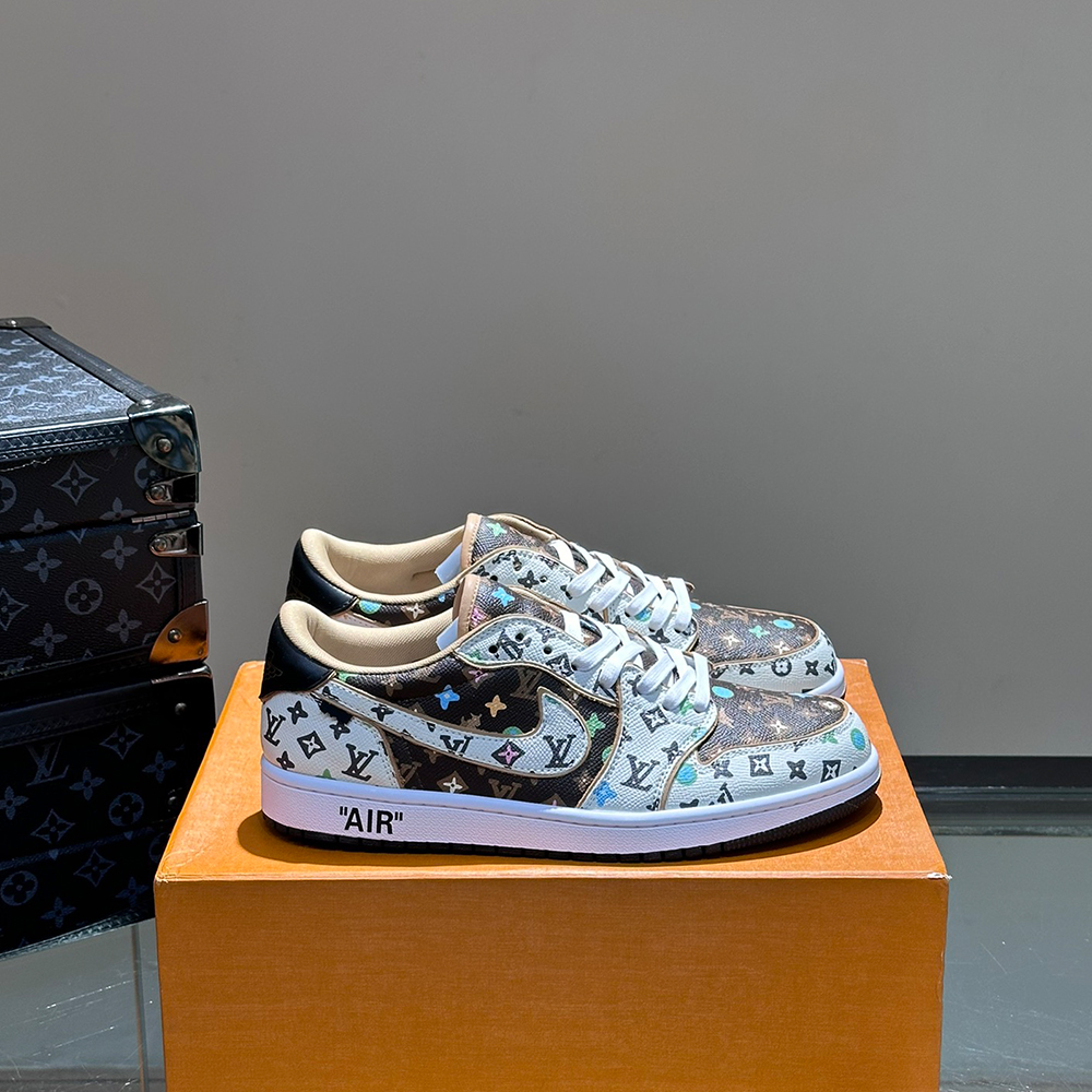 Louis Vuitton X Nike Co-Branded Casual Men's Sneakers (Replica) - Sneaker Replica Workshop