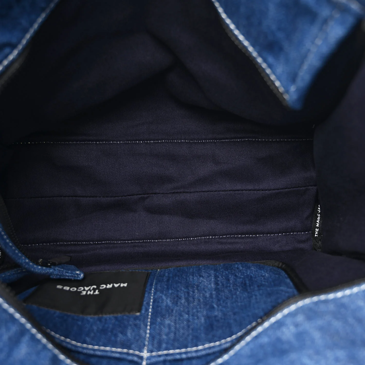 Denim Canvas Large The Tote Bag Blue - Top Club