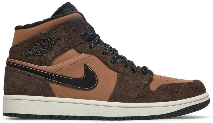 Air Jordan 1 Mid SE  Dark Chocolate  DC7294-200 - Sneaker Replica Workshop