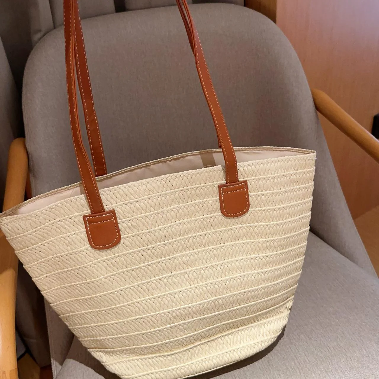 SAINT LAURENT ysl straw basket tote bag Tote - Top Club