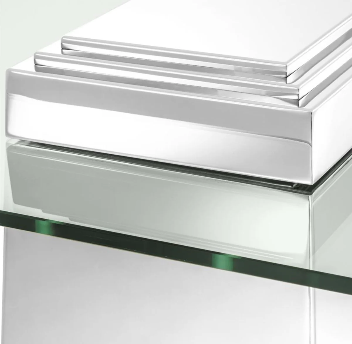 Luxury coffee table / living room table silver 105 x 105 x H. 44 cm - luxury living room furniture