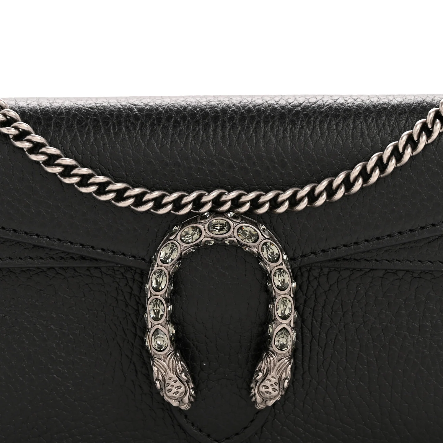 Calfskin Super Mini Dionysus Shoulder Bag Black - Top Club