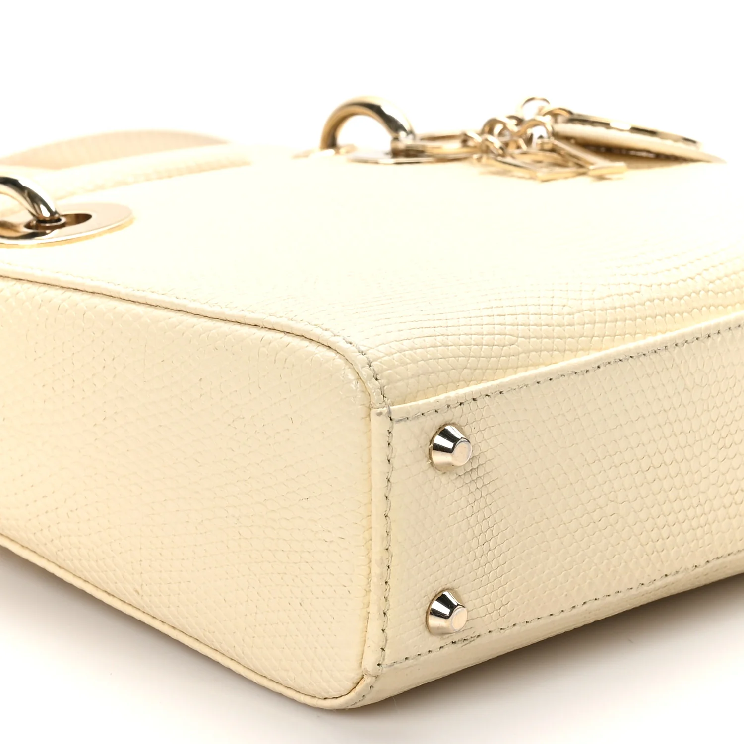 Lizard Mini Lady Dior White - Top Club