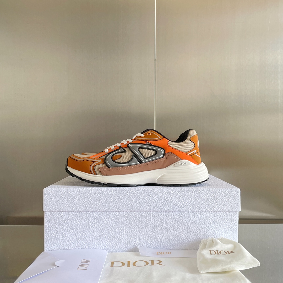 Dior B30 Dad Sneakers Orange (AAA High Quality Version) - Sneaker Replica Workshop