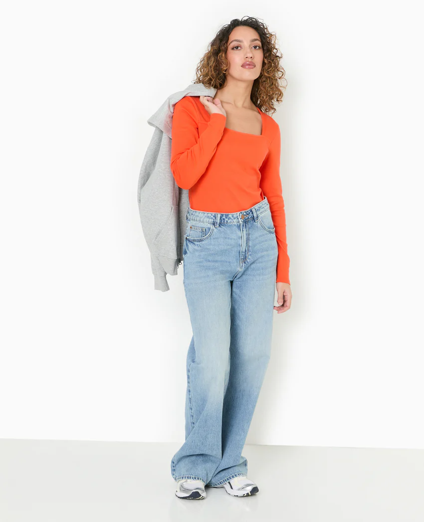 Pimkie Body manches longues encolure carrée