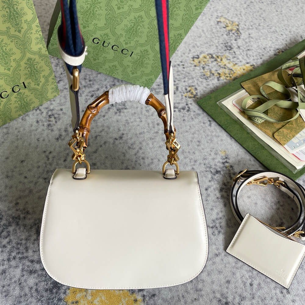 GUCCI BAMBOO 1947 JUMBO GG SMALL TOP HANDLE BAG - Top Club