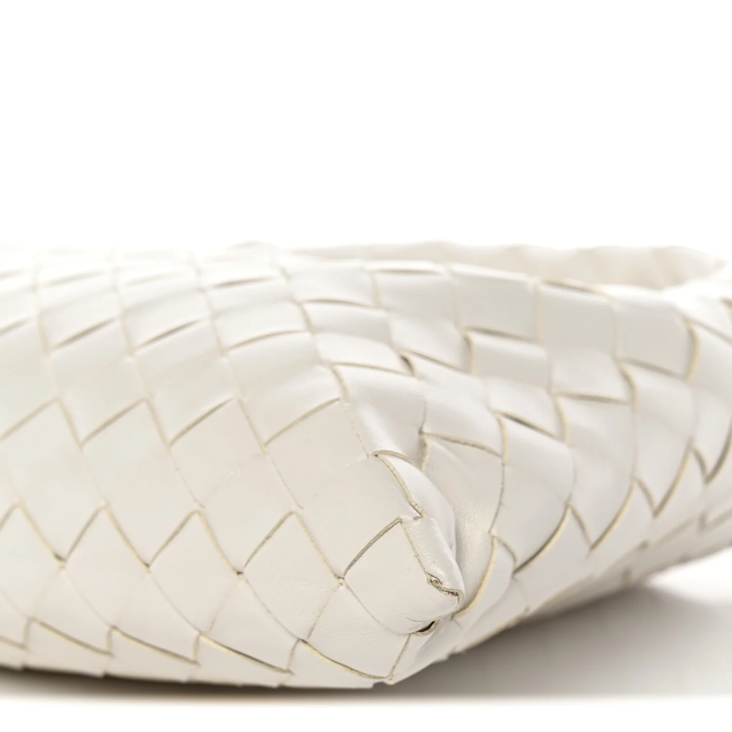 Calfskin Intrecciato Mini Hop White - Top Club