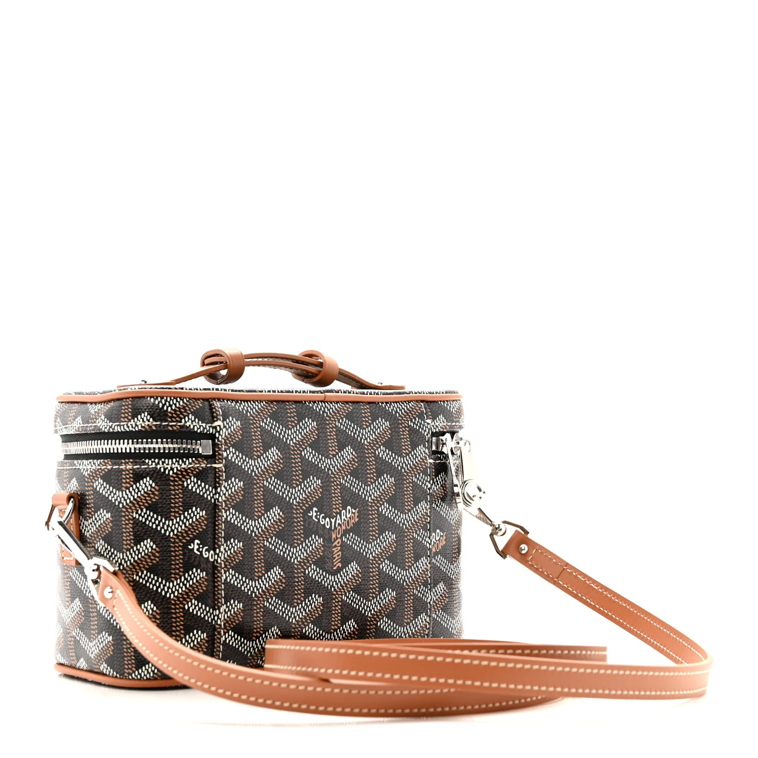 Goyardine Muse Mini Vanity Case Black Gold - Top Club