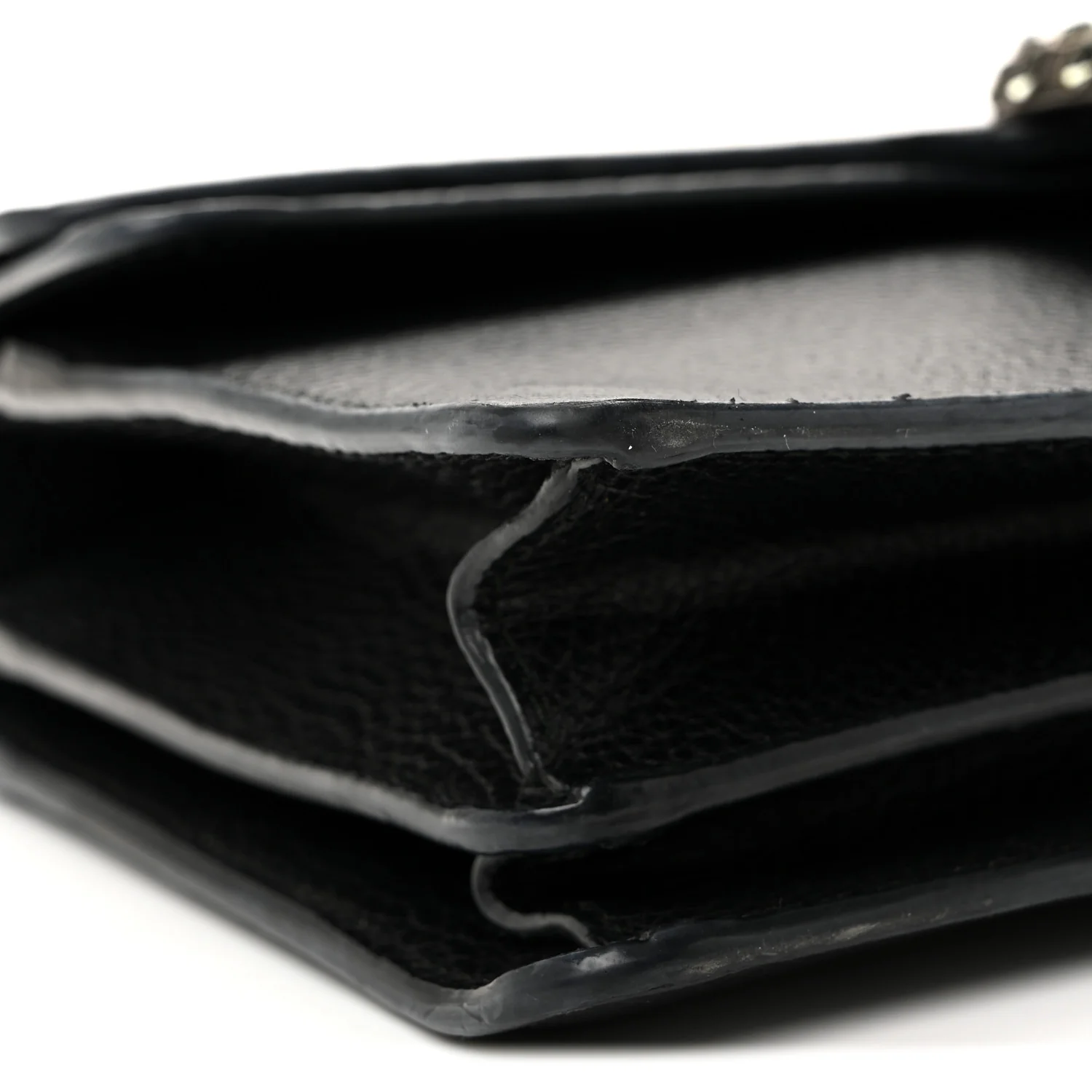 Pebbled Calfskin Small Dionysus Shoulder Bag Black - Top Club