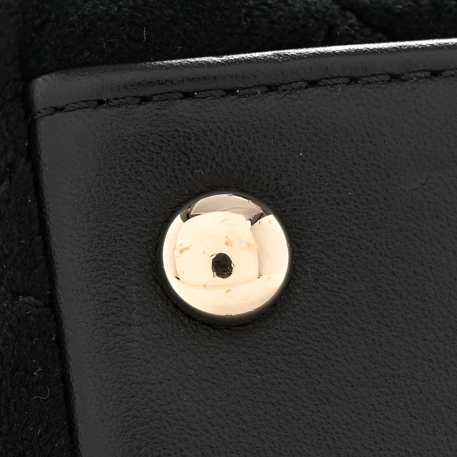 Velvet Crystal Quilted Extra Mini Coco Handle Flap Black - Top Club