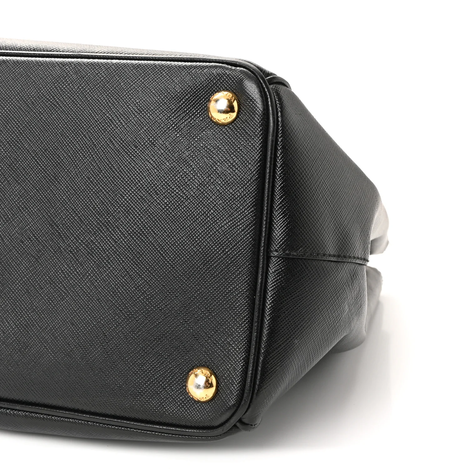 Saffiano Lux Large Galleria Double Zip Tote Black - Top Club