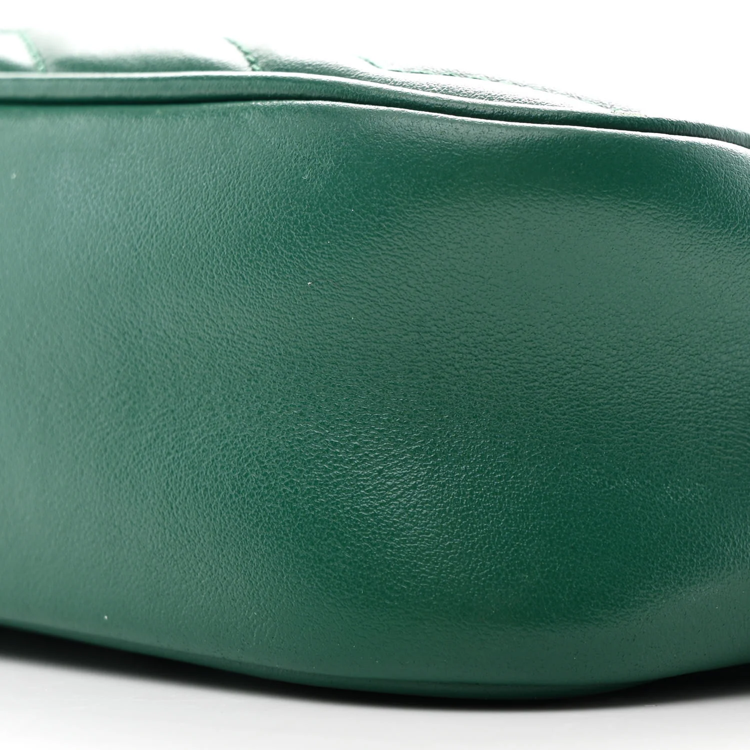 Calfskin Matelasse Small GG Marmont Chain Shoulder Bag Emerald Green - Top Club
