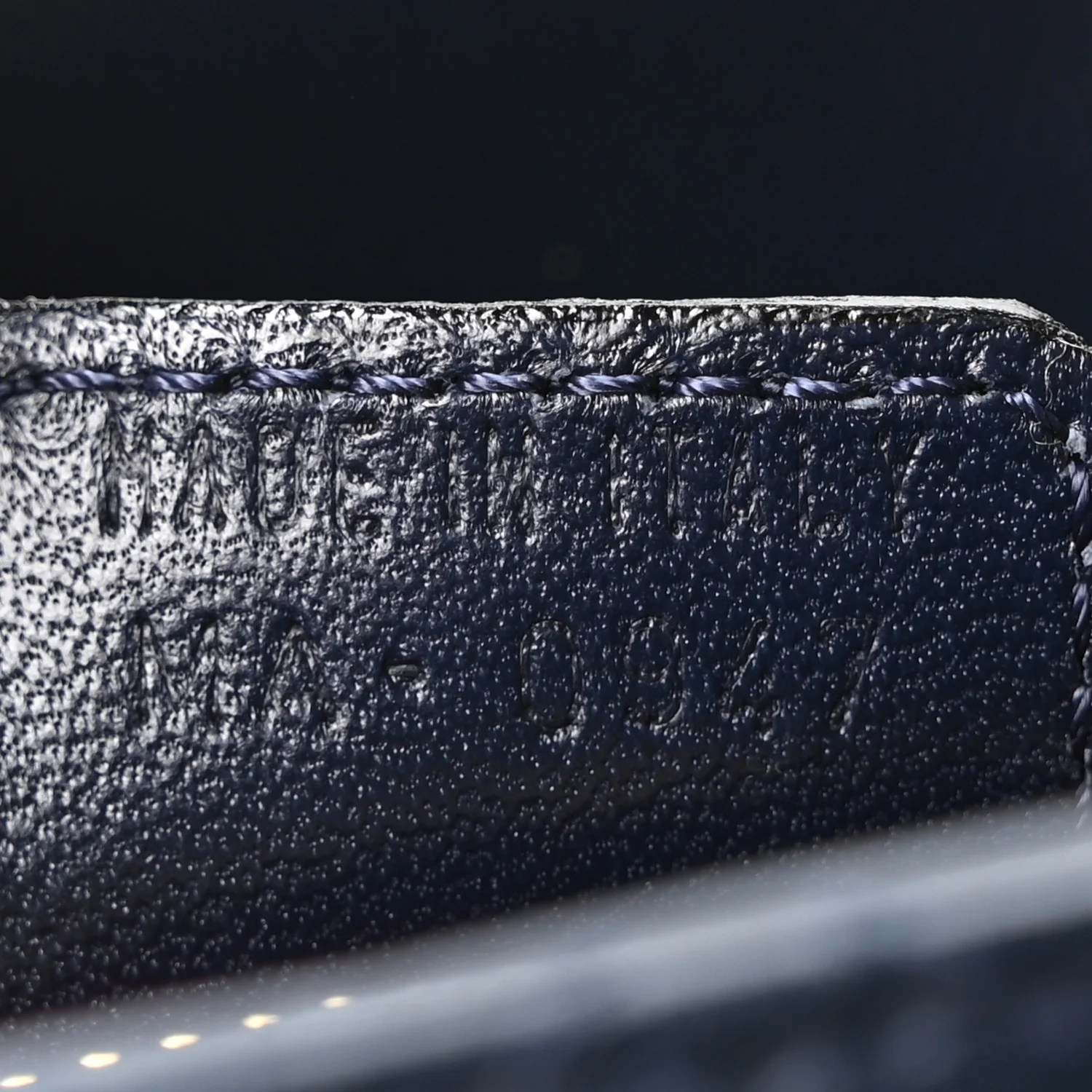 Lambskin Cannage Medium Lady Dior Navy Blue - Top Club