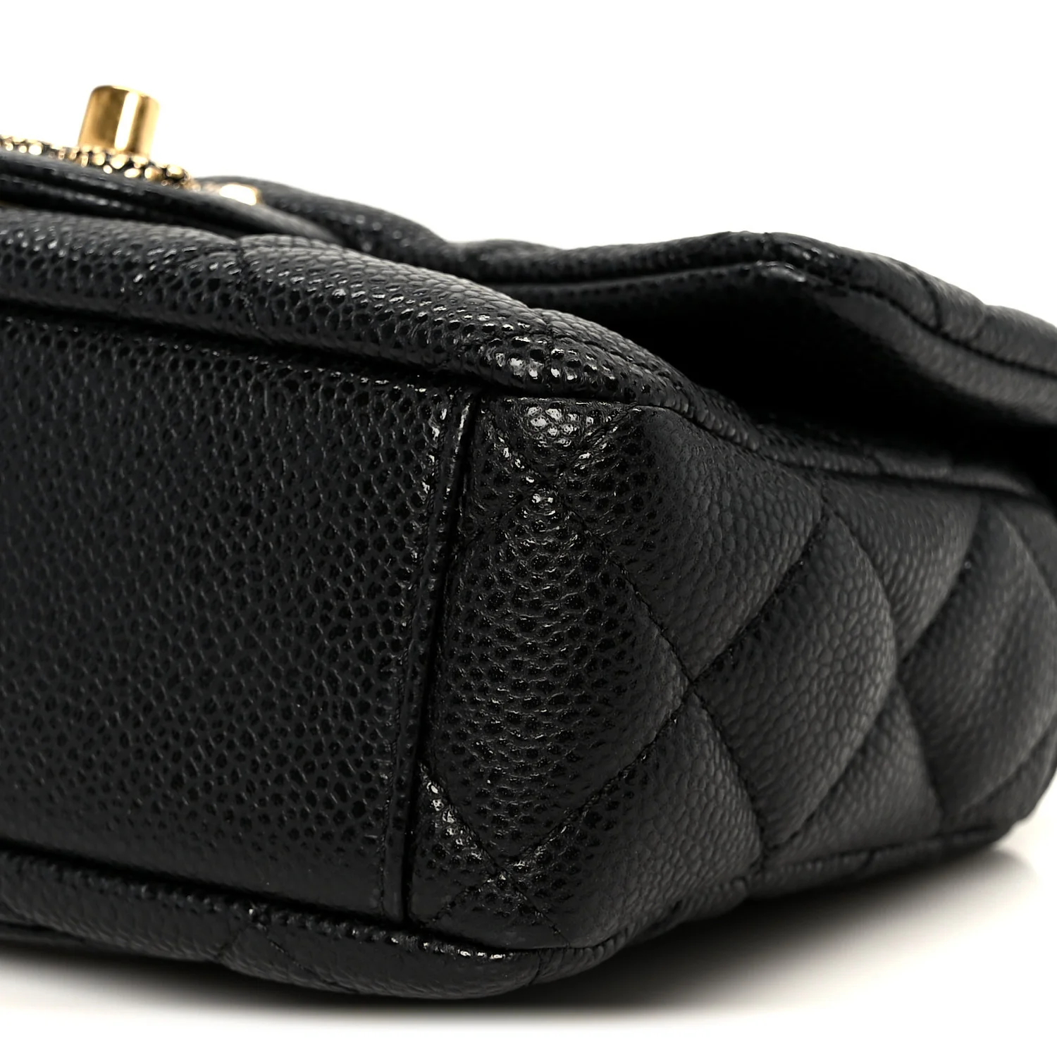 Grained Lambskin Quilted Mini Flap Black - Top Club