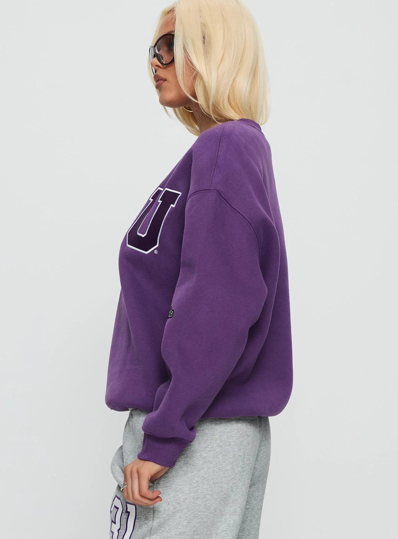 NYU Offside Crewneck Sweatshirt Purple