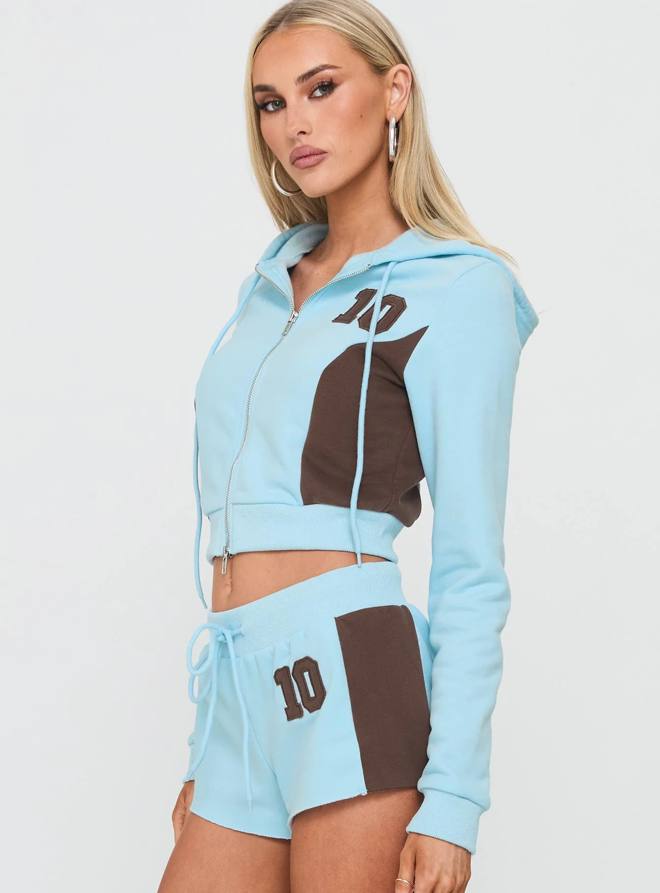 Notable Double Zipper Jumper Blue