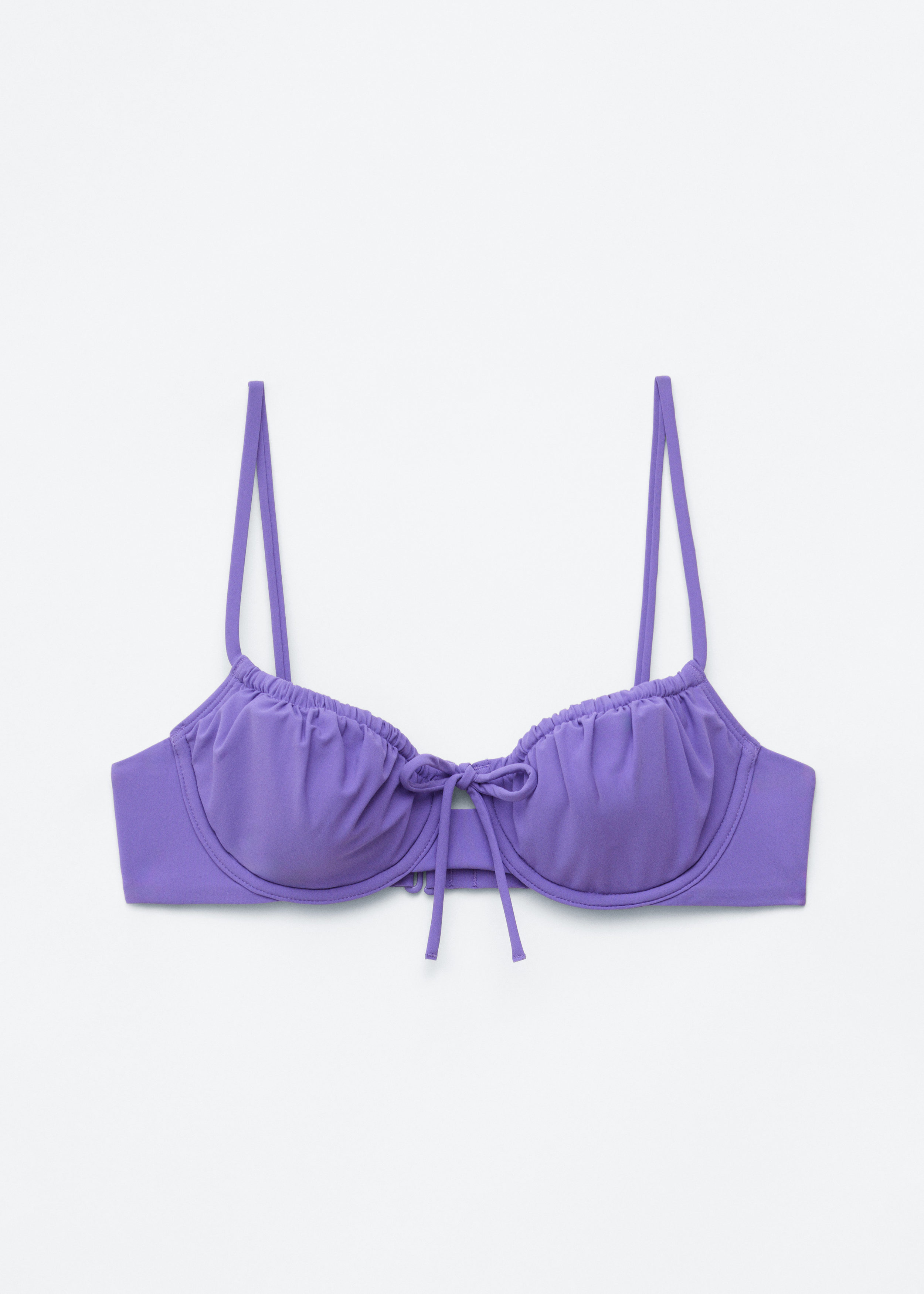 & Other Stories BOW-DETAIL UNDERWIRE BIKINI TOP