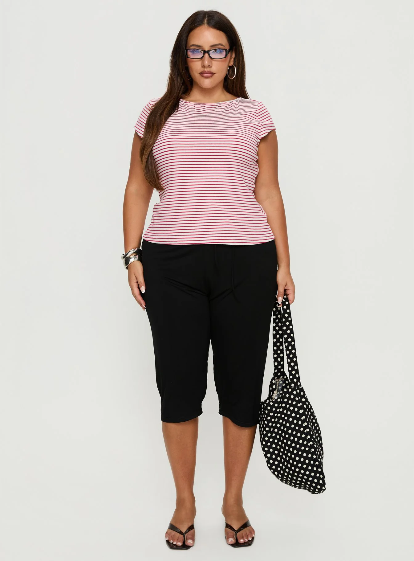 Cayte Capris Black Curve