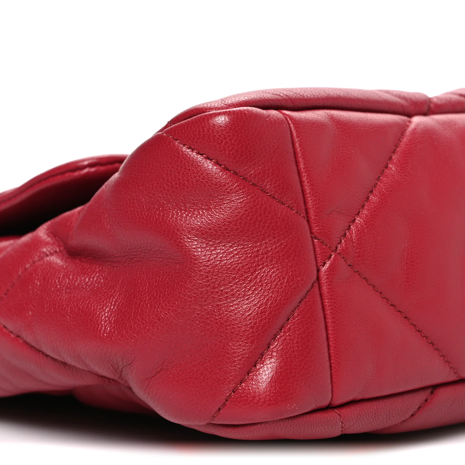 Lambskin Quilted Large Chanel 19 Flap Red - Top Club