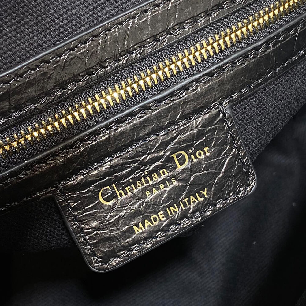 Medium D-Journey Bag in Shiny Goatskin(HIGH-END GRADE) - Top Club