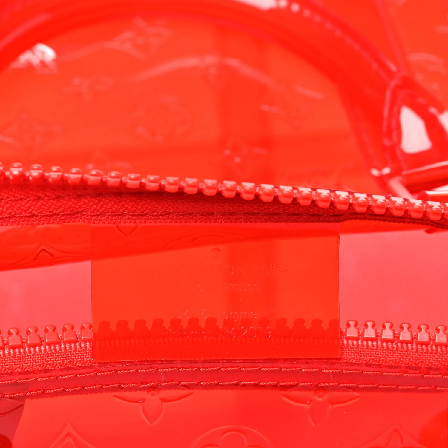PVC Monogram Keepall Bandouliere 50 Grenadine Red - Top Club