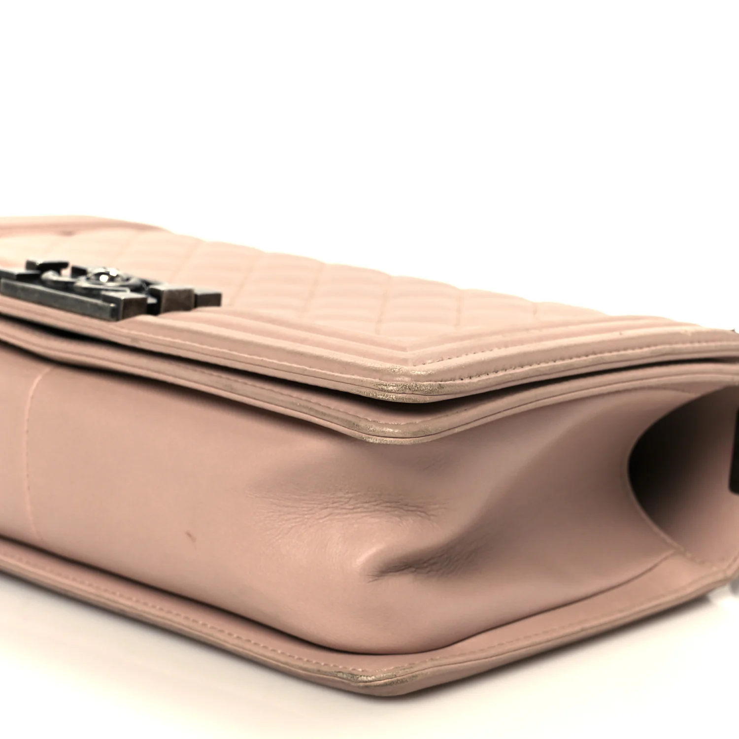 Lambskin Quilted Medium Boy Flap Light Pink - Top Club