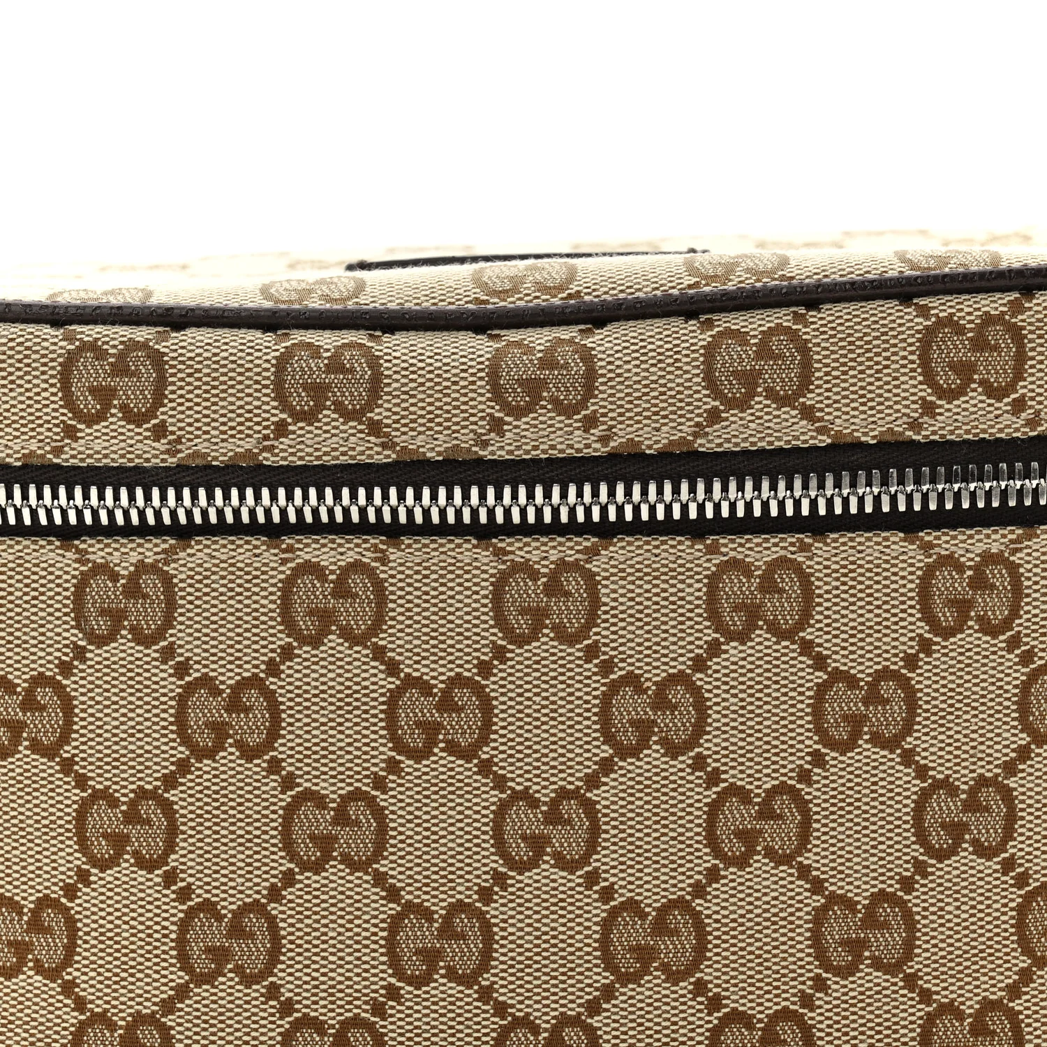 Monogram Dollar Calfskin Waist Pouch Beige Ebony Testa di Moro Marrone Scuro - Top Club