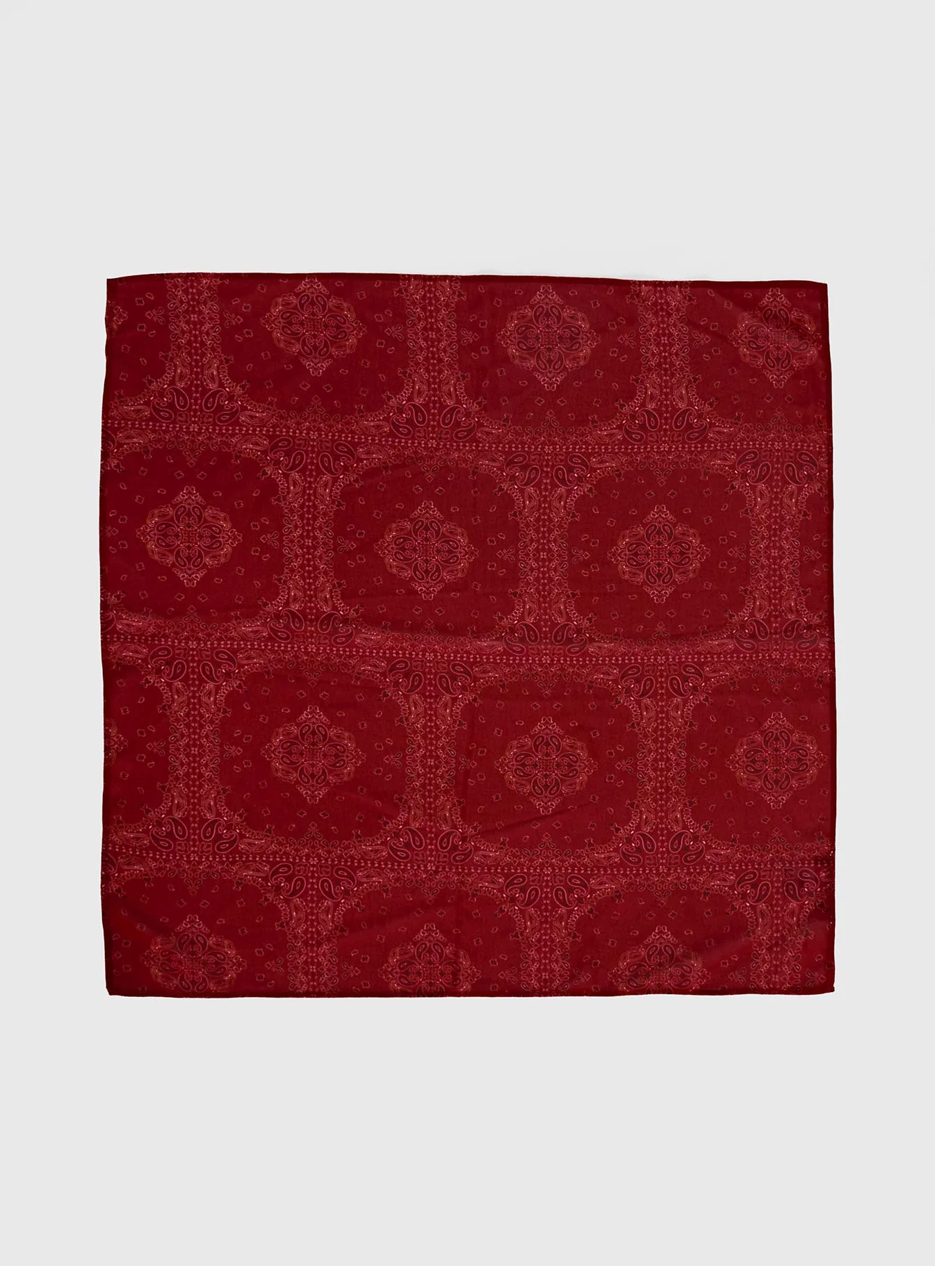 Solara Scarf Red Paisley