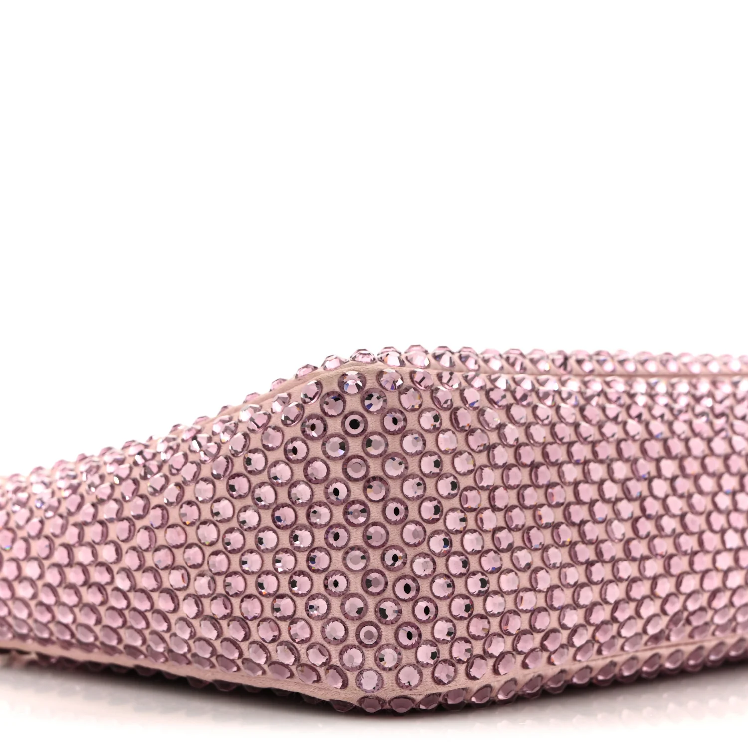 Satin Crystal Mini Re-Edition 2000 Bag Alabastro - Top Club