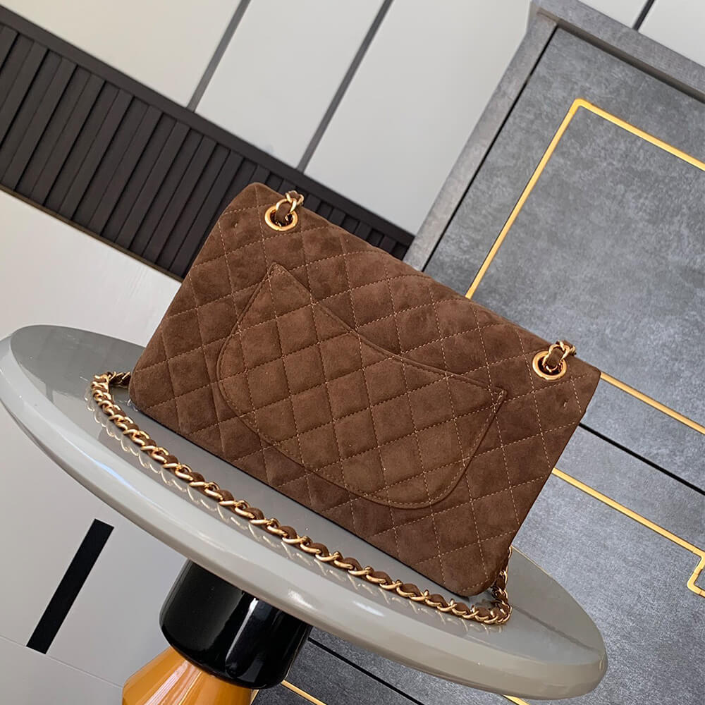 CHANEL Suede Classic Double Flap Handbag(HIGH-END GRADE) - Top Club