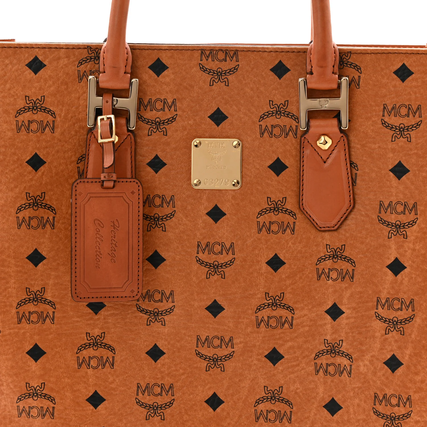Visetos Large Munchen Tote Cognac - Top Club