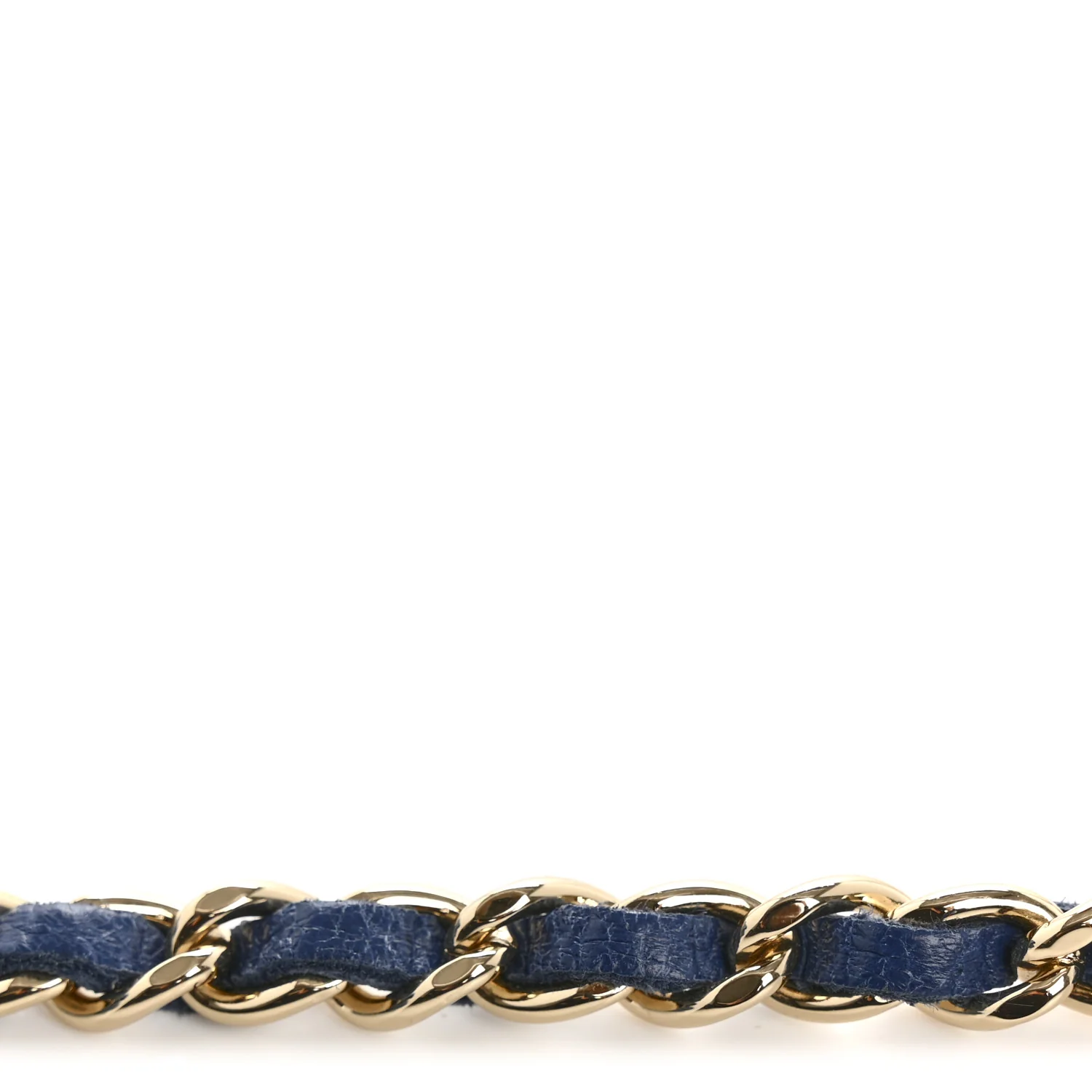 Denim Quilted Denim Mood Clutch With Chain Blue Multicolor - Top Club