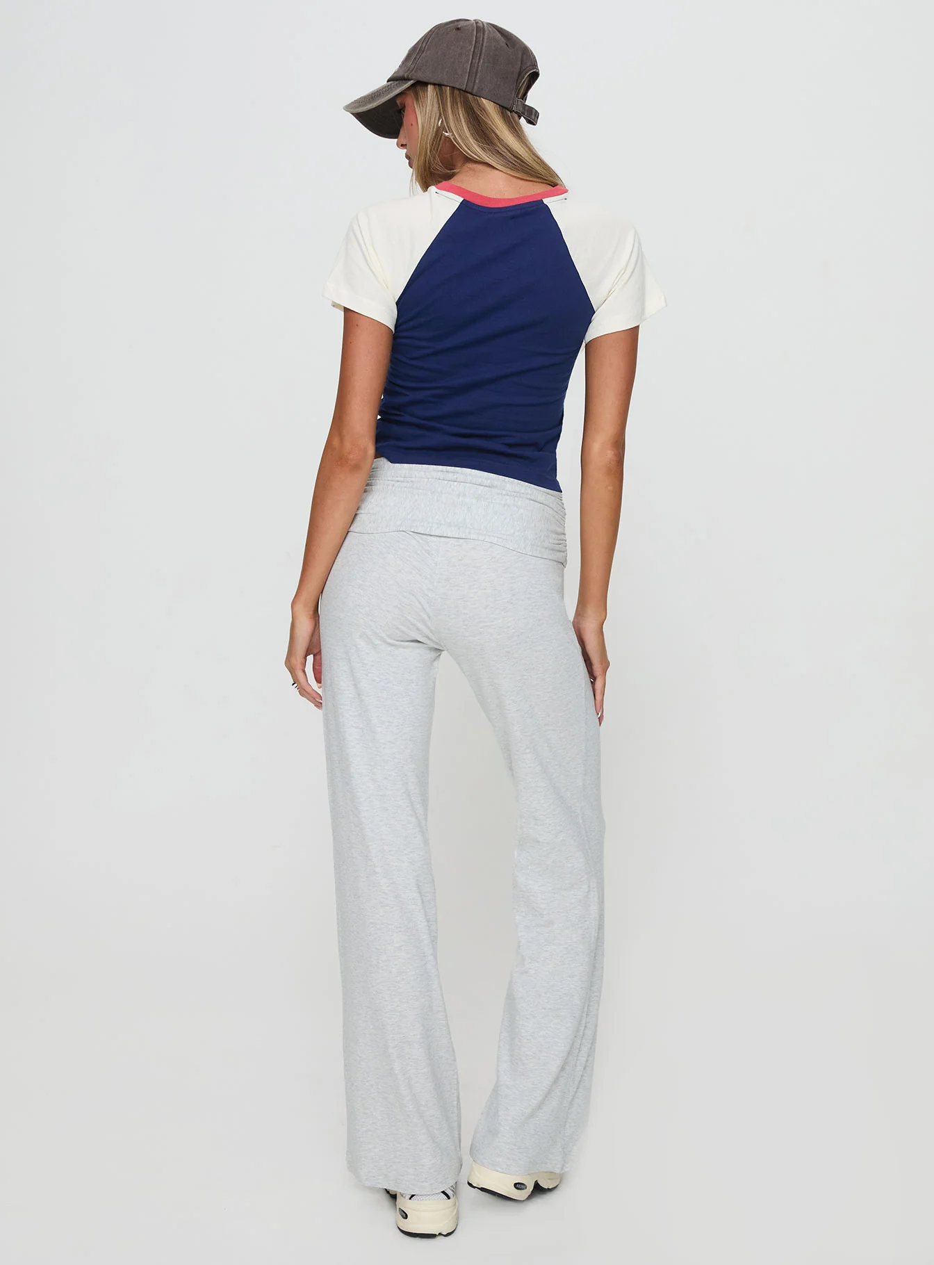 Aire Ruched Pants Grey
