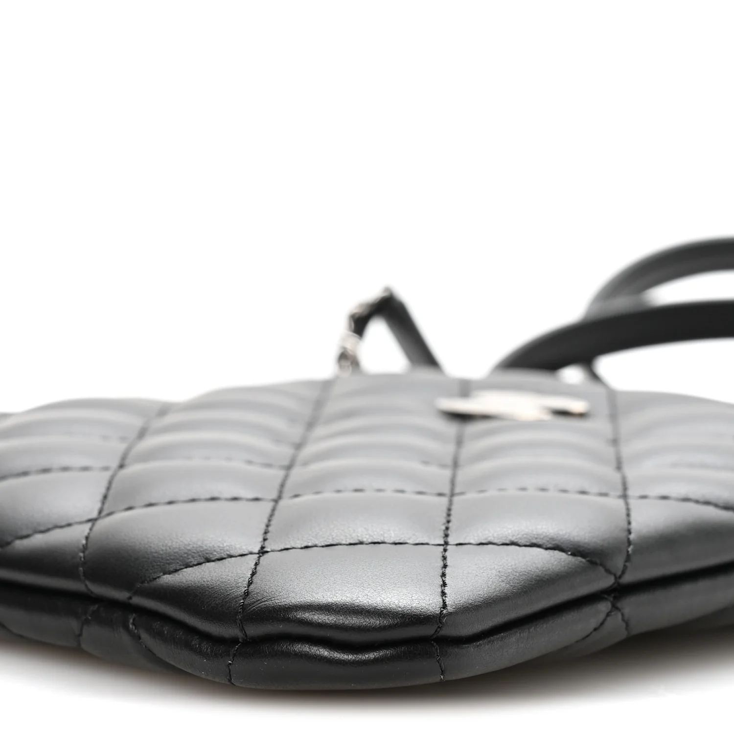 Lambskin Quilted Uniform Crossbody Bag Black - Top Club