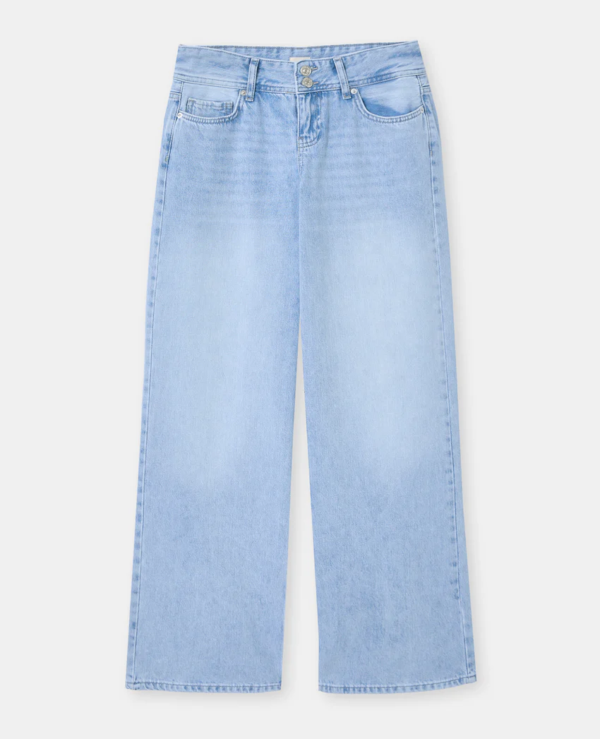 Pimkie Jean wide taille basse avec double boutonnage