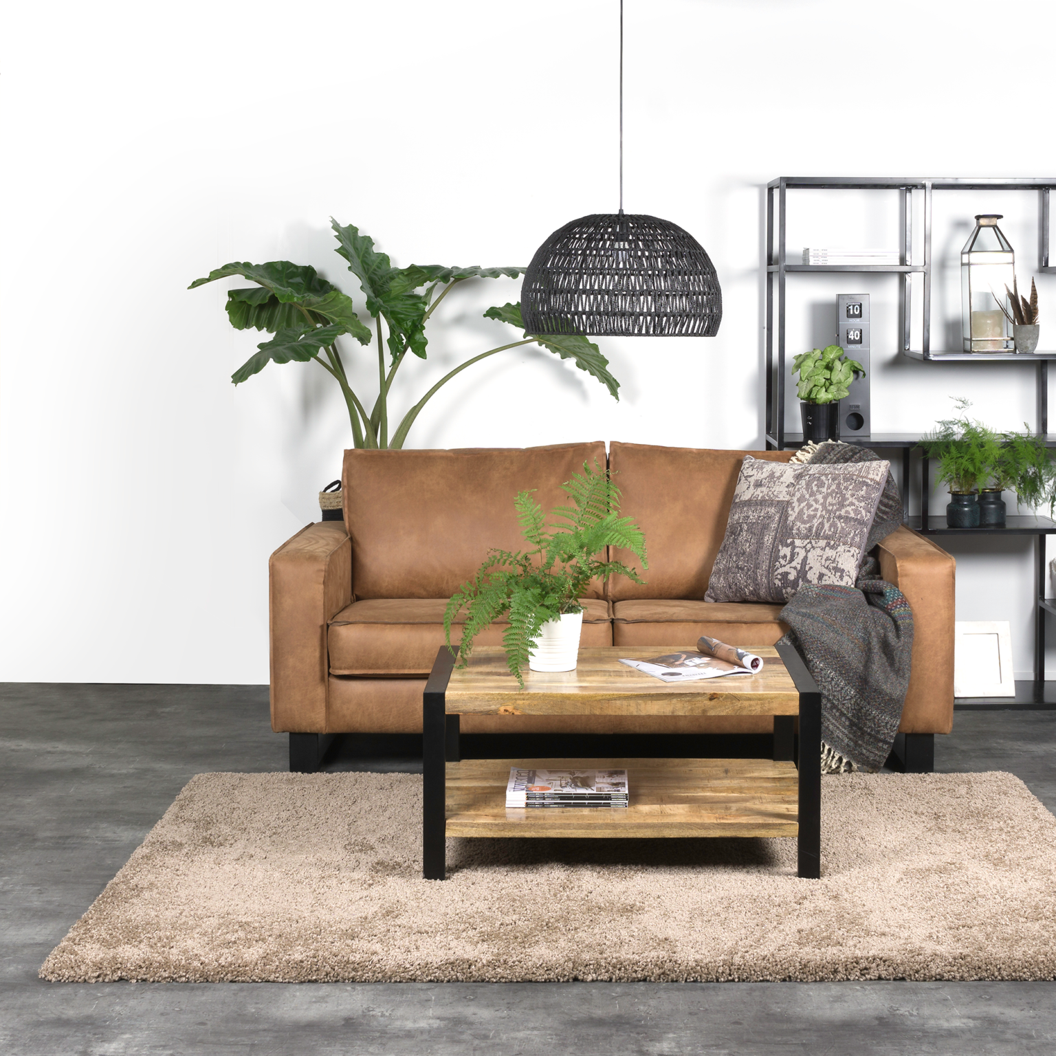 Vloerkleed Milano Bruin 80x300 cm