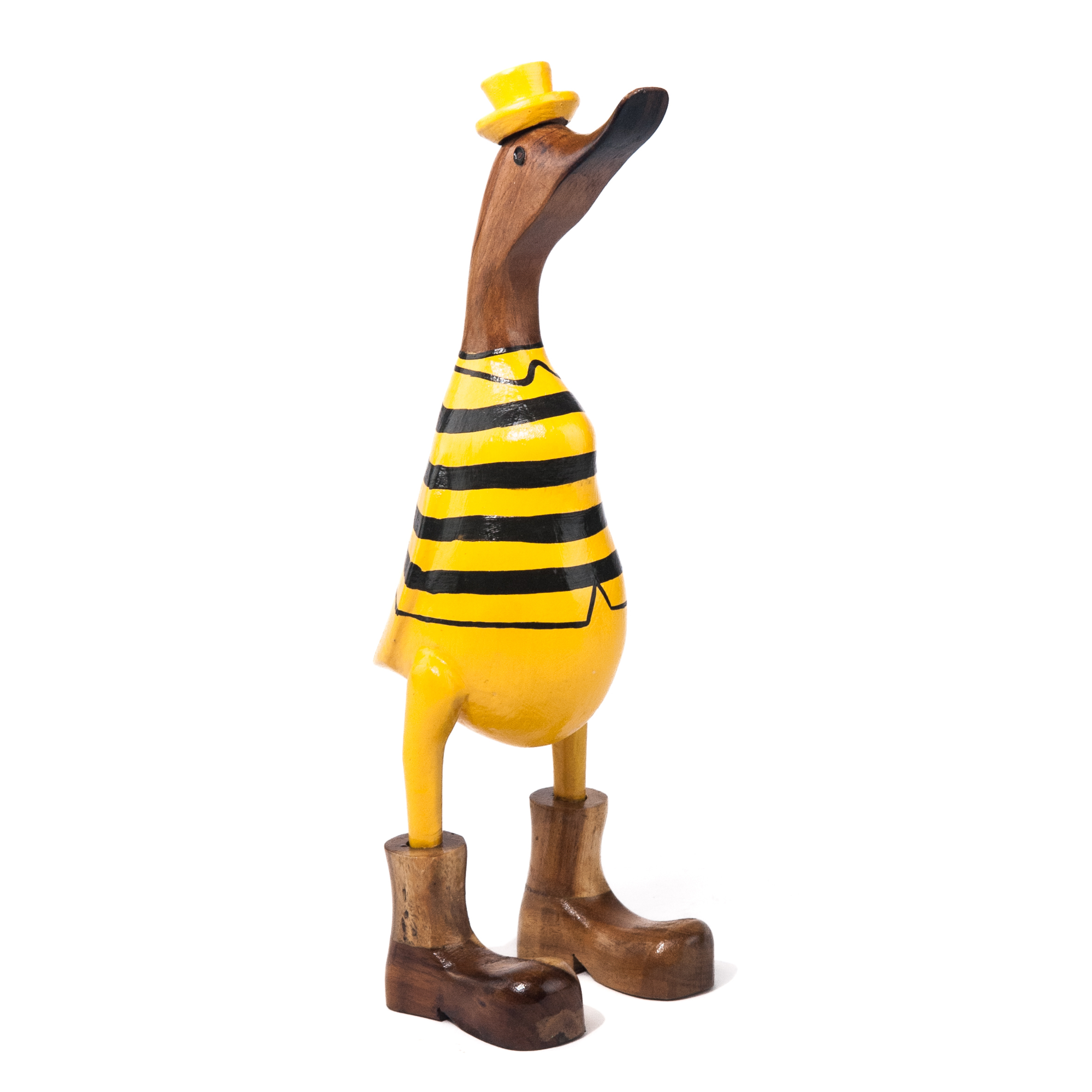 Houten eend bij