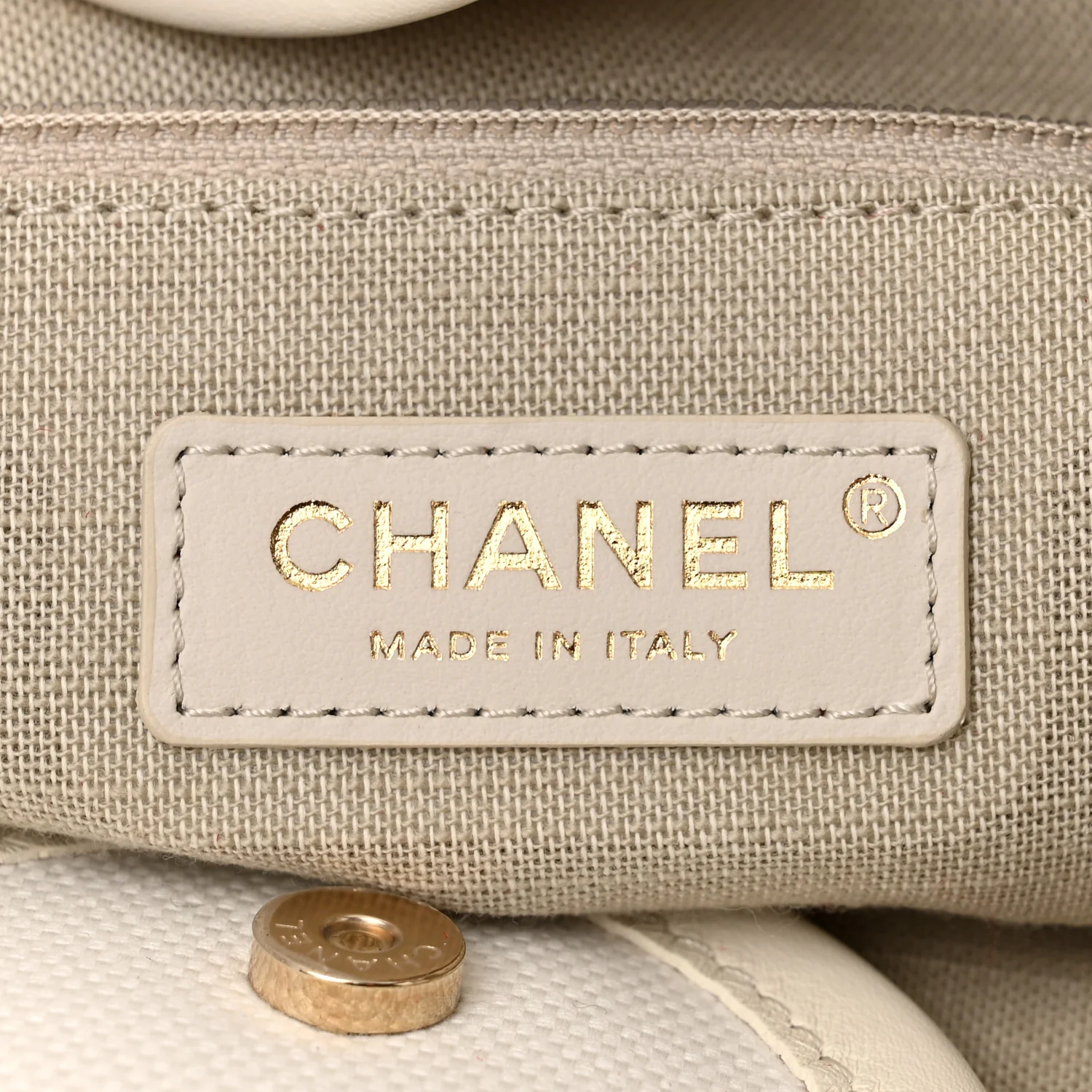 Cotton Medium Deauville Tote White - Top Club