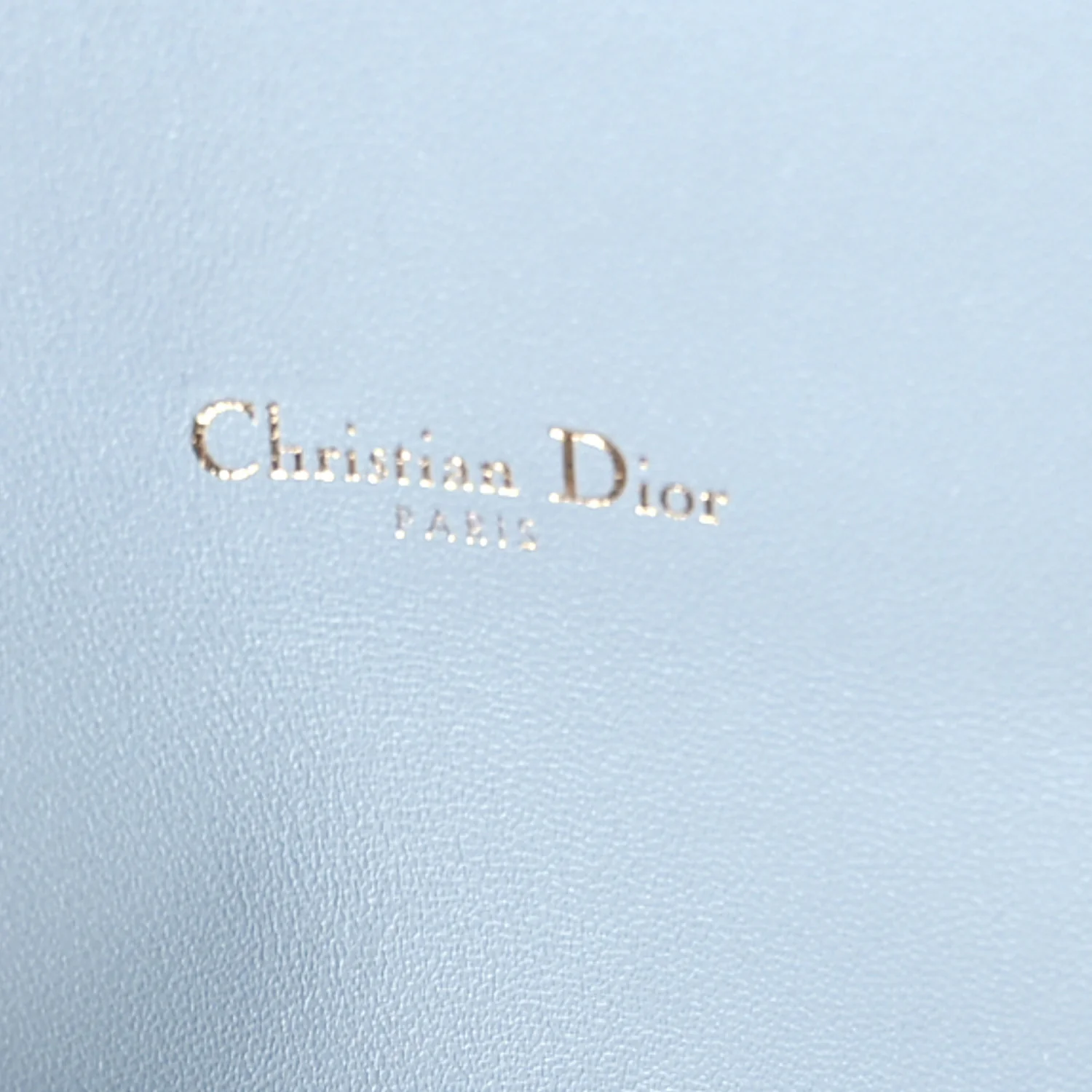 Grained Calfskin Saddle Chain Pouch Cloud Blue - Top Club