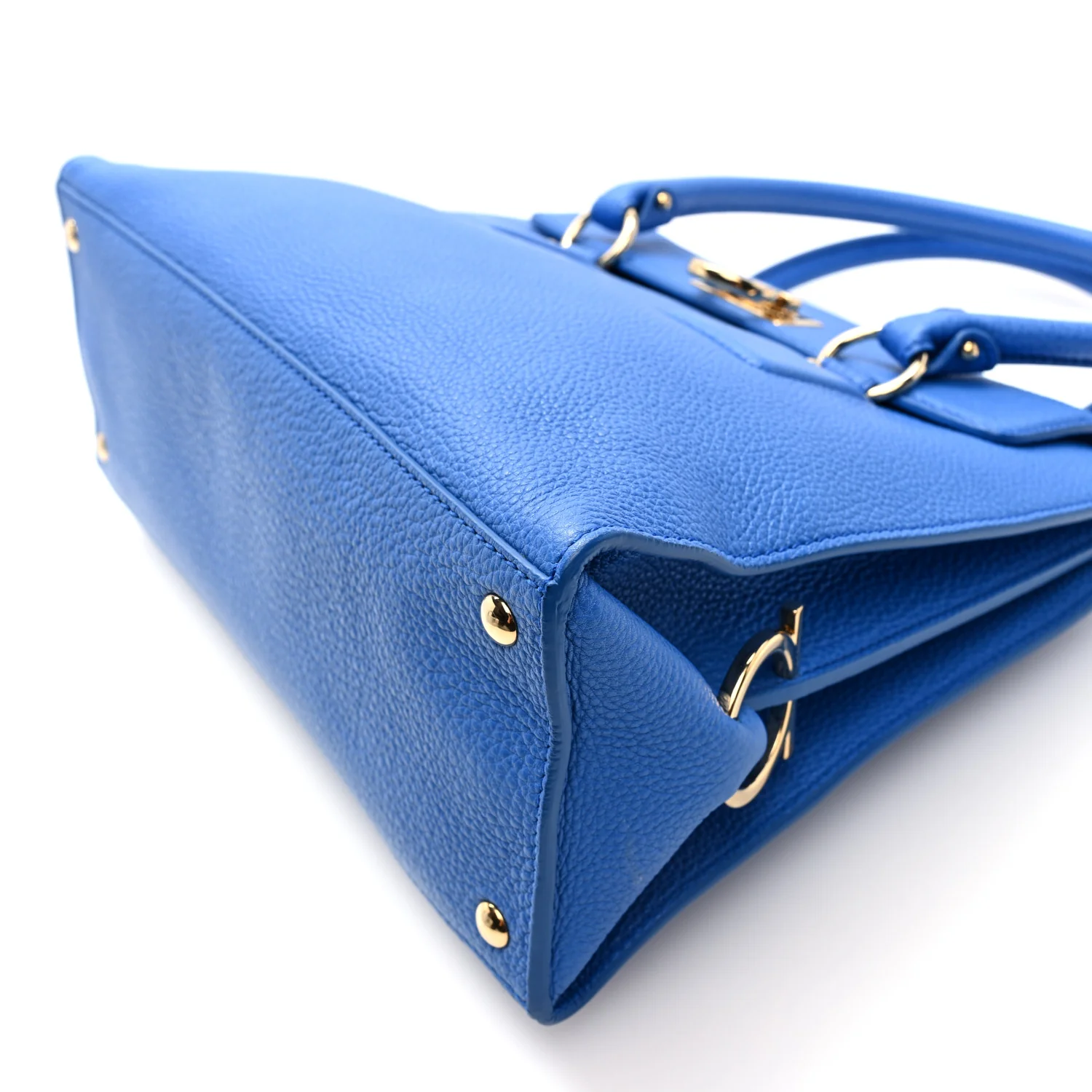 Calfskin Lotty Satchel Bleu Indien - Top Club