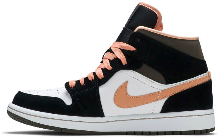 Wmns Air Jordan 1 Mid SE  Peach Mocha  DH0210-100 - Sneaker Replica Workshop