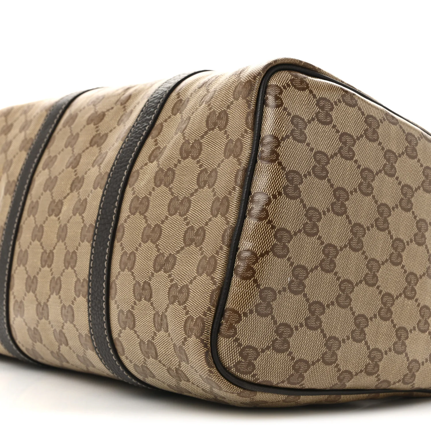 Crystal Monogram Medium Joy Boston Dark Brown - Top Club