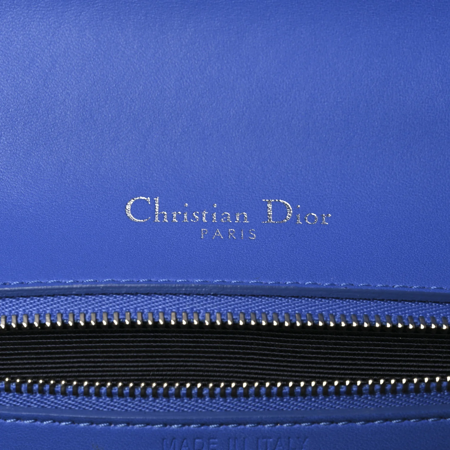 Smooth Calfskin Medium Diorama Flap Bag Blue - Top Club