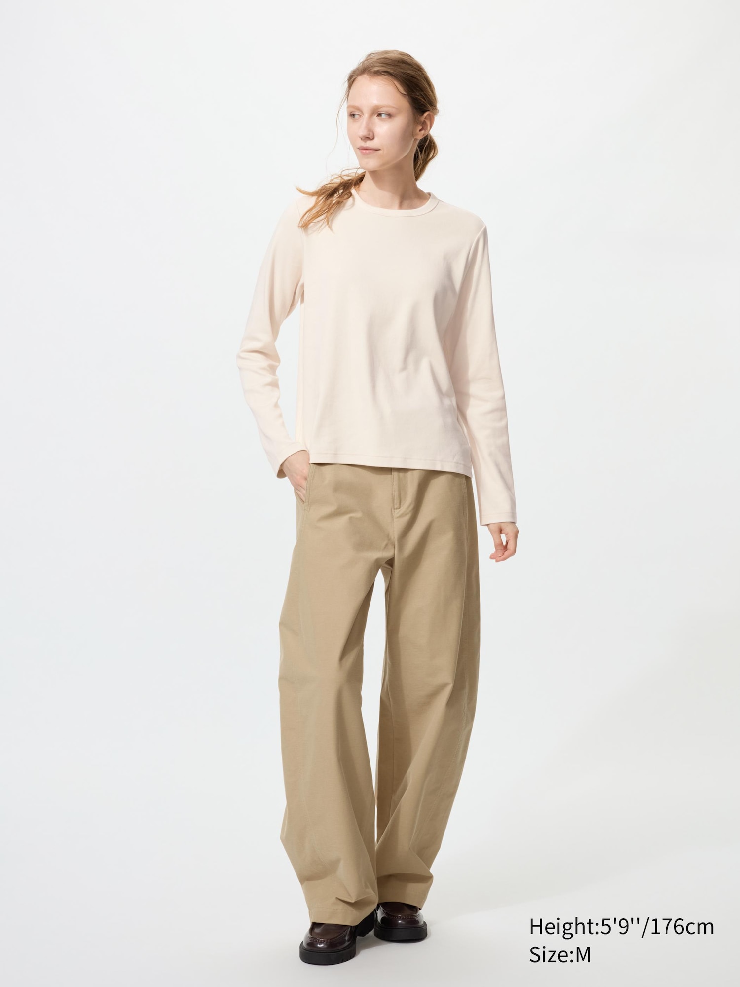 Smooth Stretch Cotton Long Sleeve T-Shirt