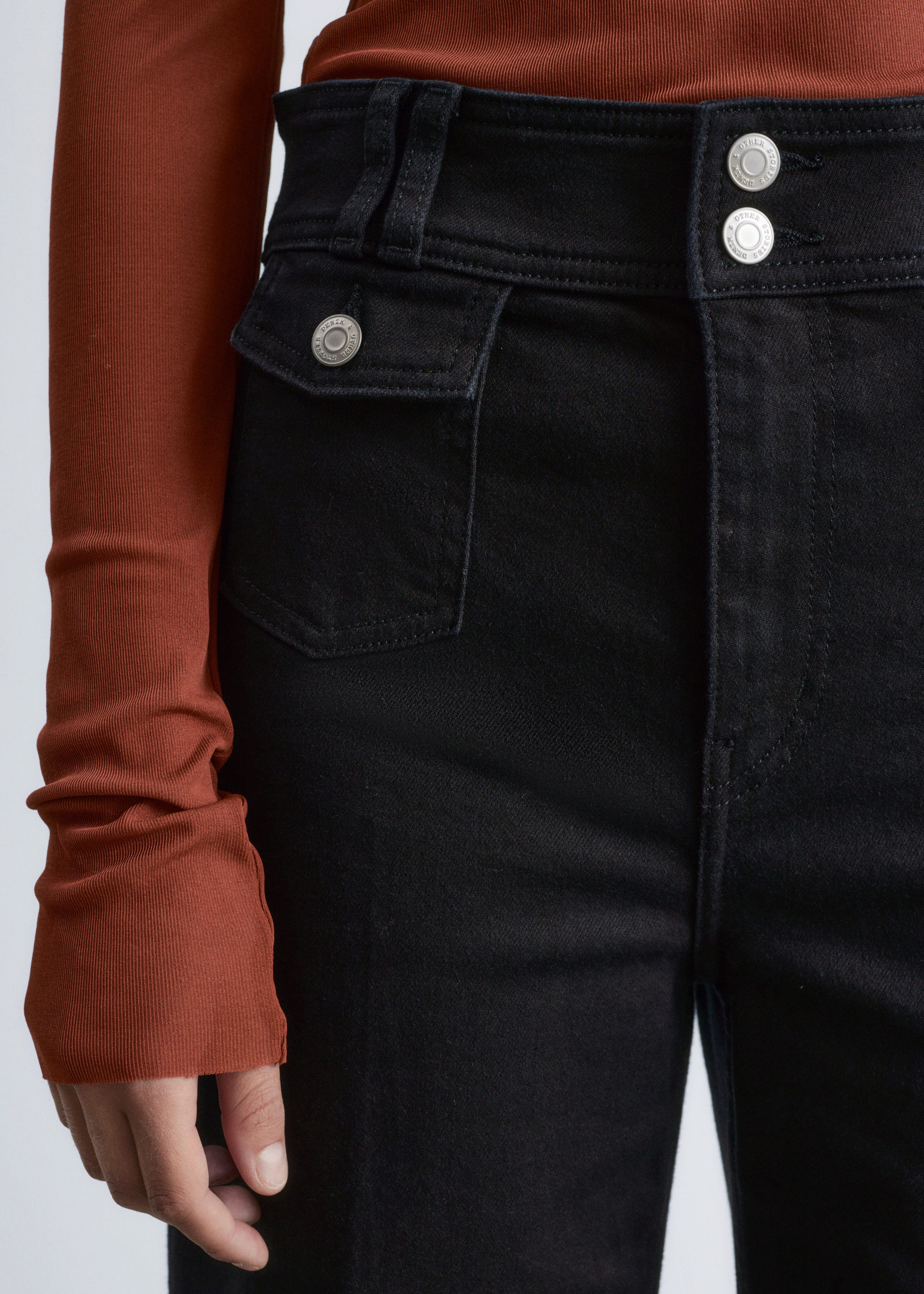 & Other Stories PRESS-CREASE FLARED JEANS
