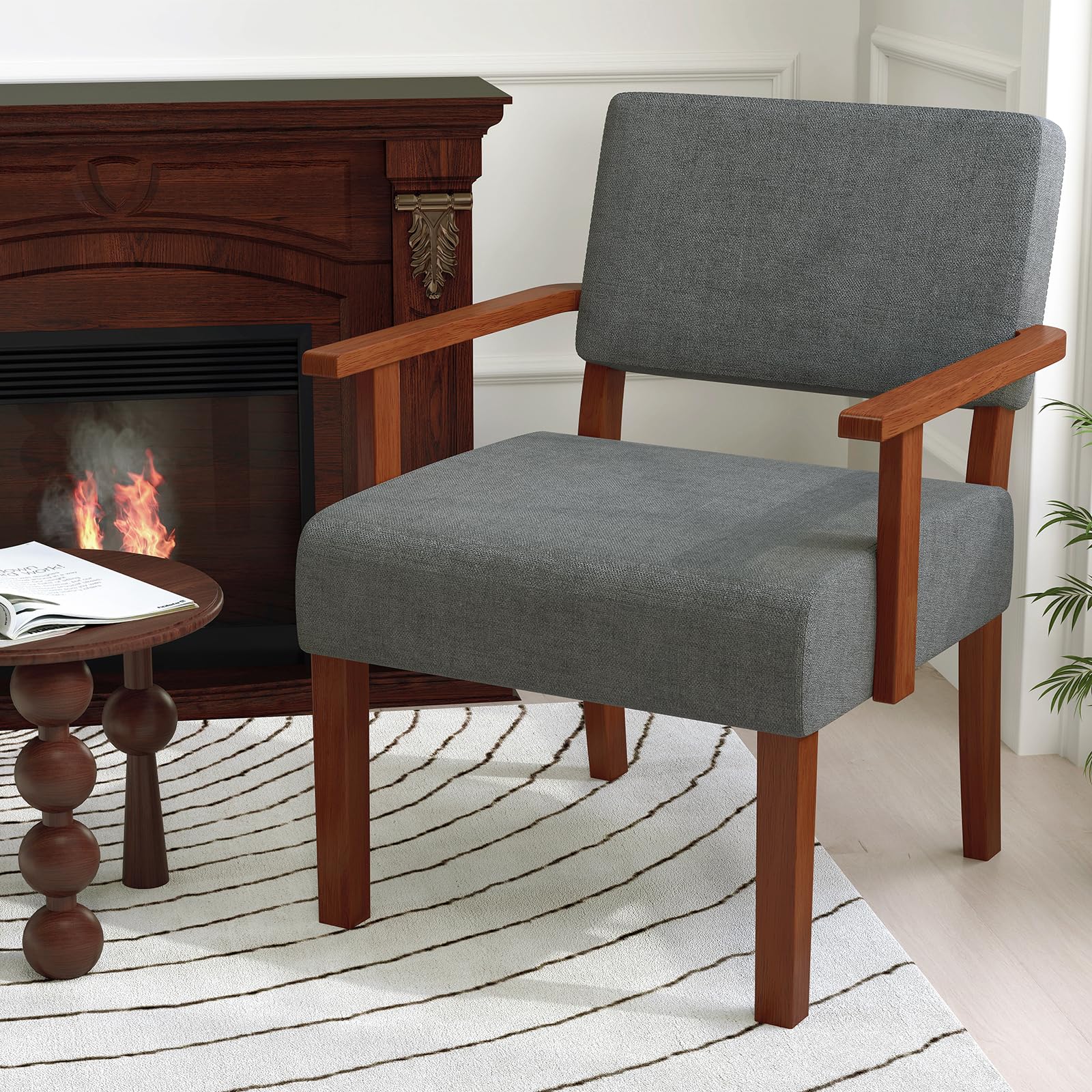 BEFOUNDLOVELY Upholstered Accent Chairs Set of 1/2