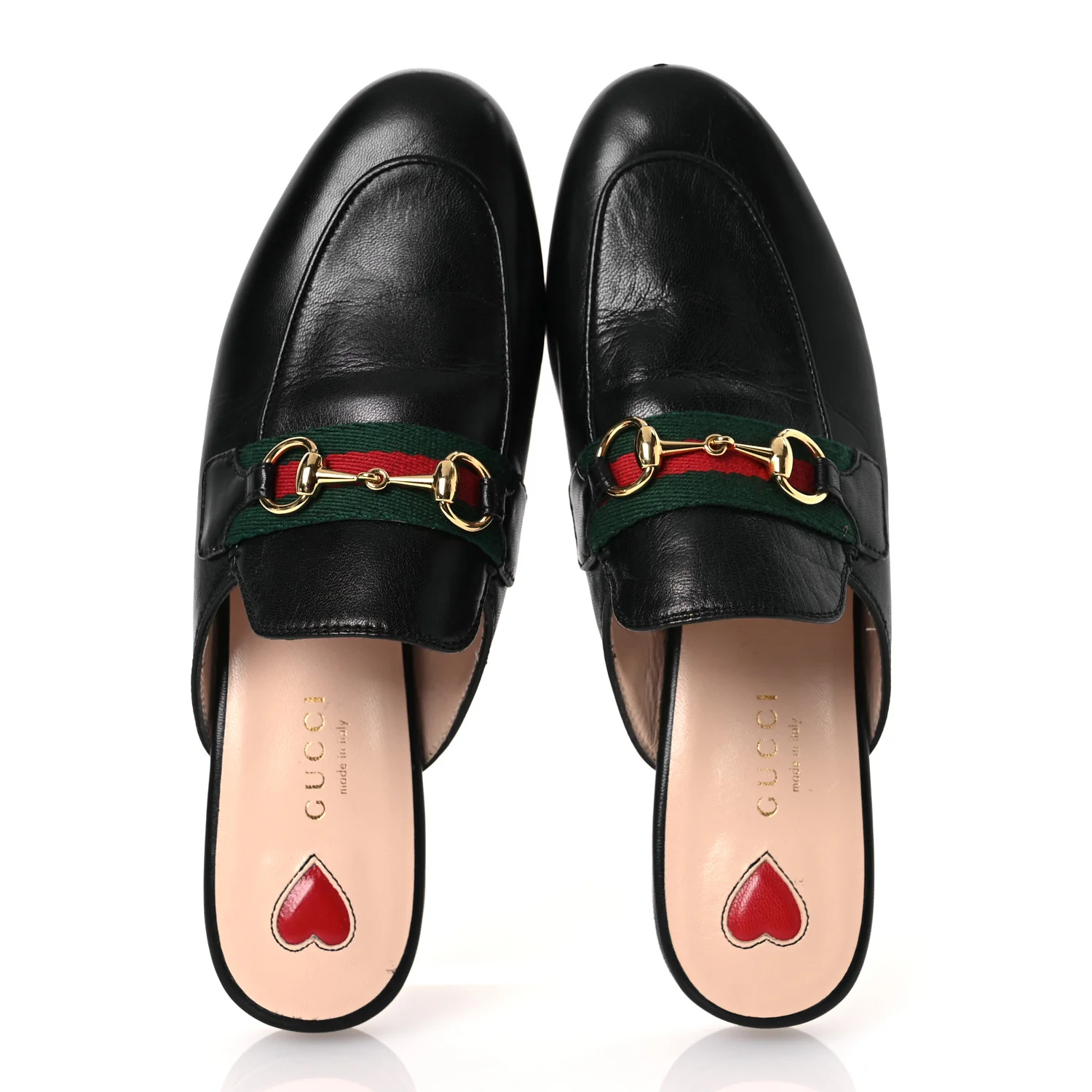 Calfskin Womens Princetown Slippers 35.5 Black