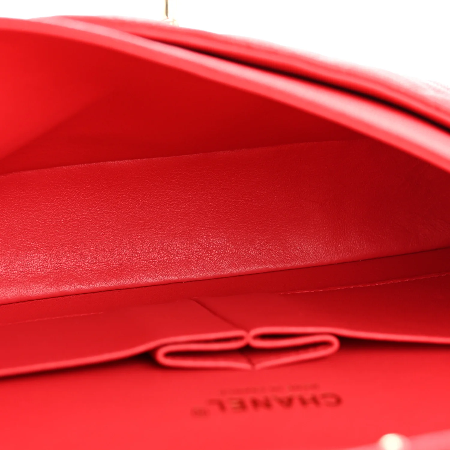 Caviar Quilted Medium Double Flap Red - Top Club